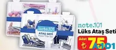 NOTE 101 LÜKS ATAŞ SETİ indirimli fiyat NOTE 101 LÜKS ATAŞ SETİ fiyat ve kampanya bilgisi
